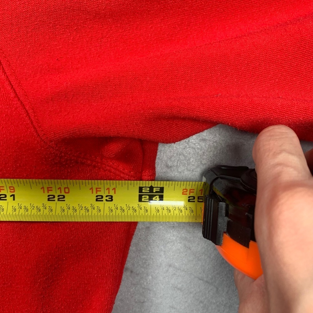 Cinch Hoodie Mens Large Red Denim Co Embroidered Pullover Sweatshirt Western - Picture 13 of 13